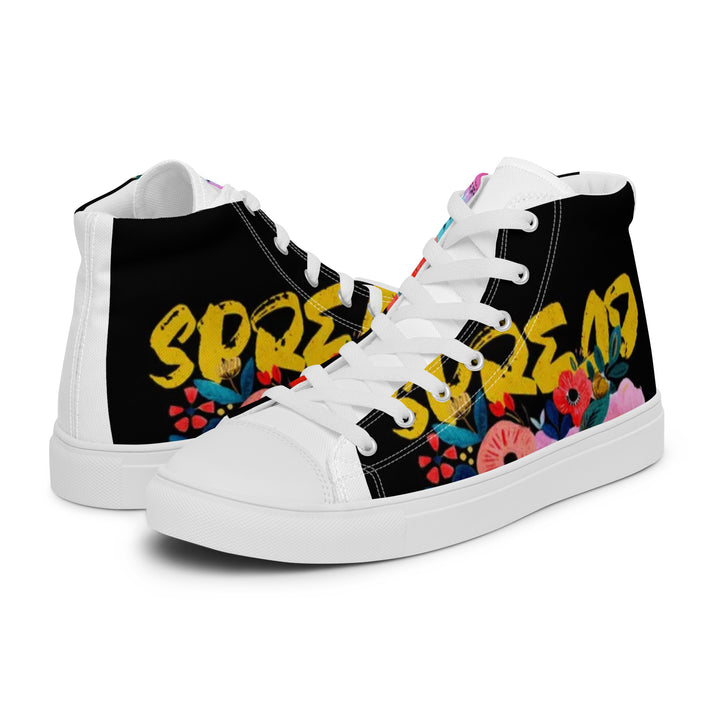 Spread The Love Women’s High Top Canvas Shoes