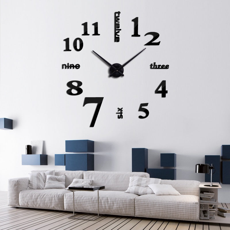 3D Fashion Wall Clock