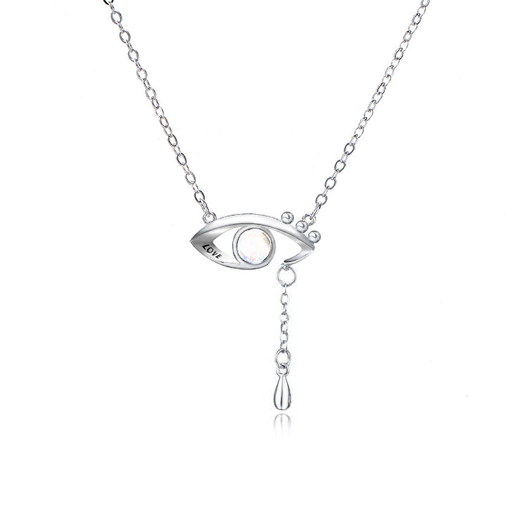 Evil Eye Love Necklace Titanium Steel